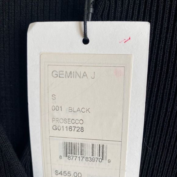 NWT Theory Gemina J. Prosecco Ribbed Flared Dress Size Small - Picture 4 of 5